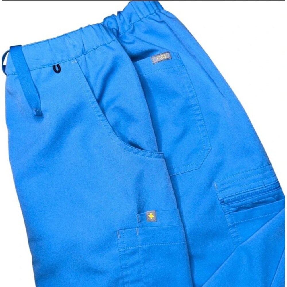 Figs Scrub Pants threads for threads Women’s Size xl Blue with yellow Nurse